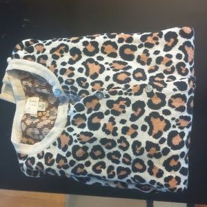 Leopard print cardigan